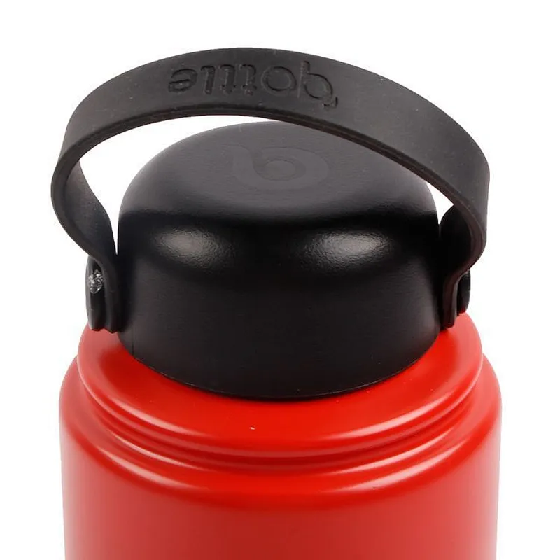 Household 900ml big diameter portable Customizable pattern  stainless steel Vacuum water bottle for sports