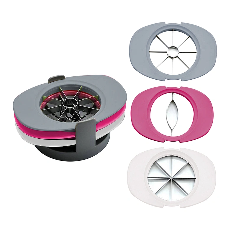 New 4 in 1 stainless steel vegetable fruit manual fruit cutter slicer machine commercial with color box