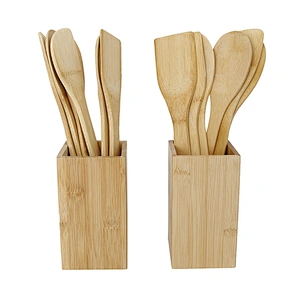 Union Source hingh quality  bamboo kitchenware set kitchen cooking tool sets