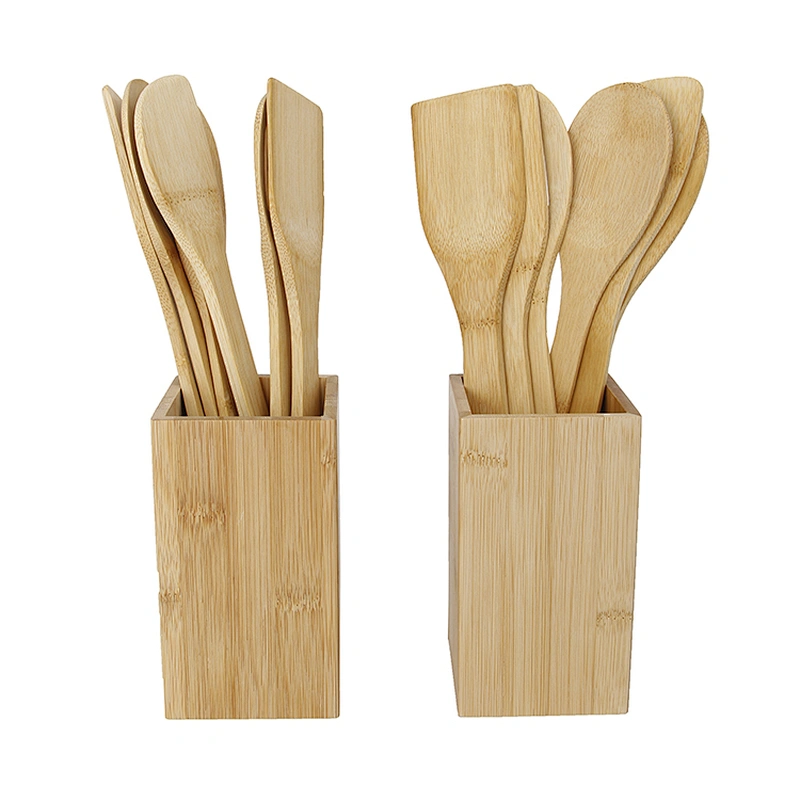 Union Source hingh quality  bamboo kitchenware set kitchen cooking tool sets