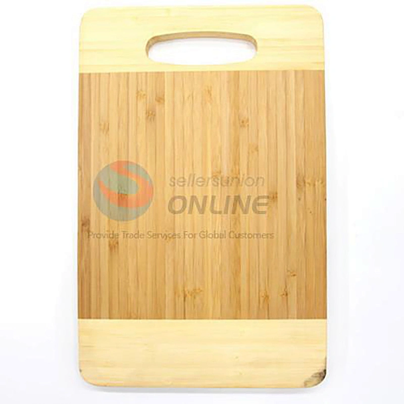 Multipurpose household square kitchen wooden chopping board bamboo cutting board With Oval Hole