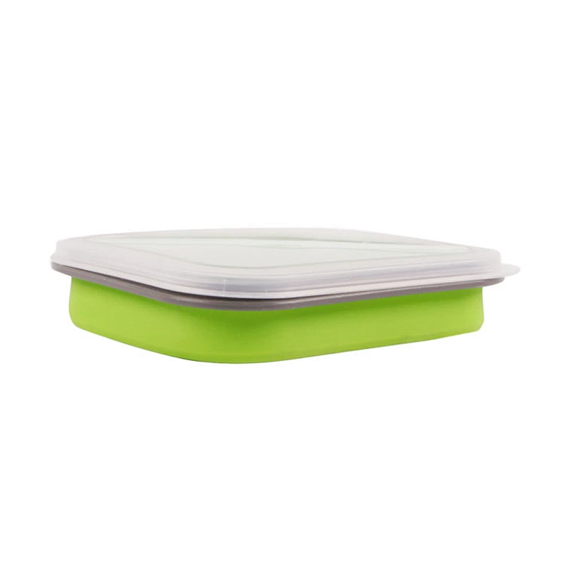 Amazon Popular 350/770/890ml Foldable Food Storage Reusable Silicone Lunch Box