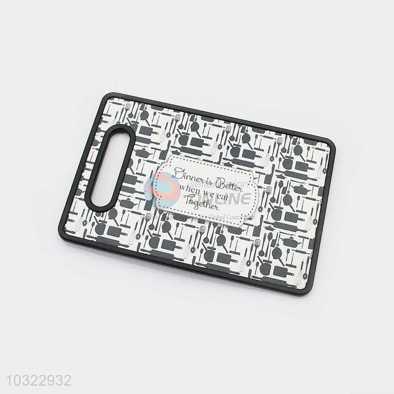 High Quality Creative Fashion Print PP Antiskid modern kitchen Chopping plastic cutting Board