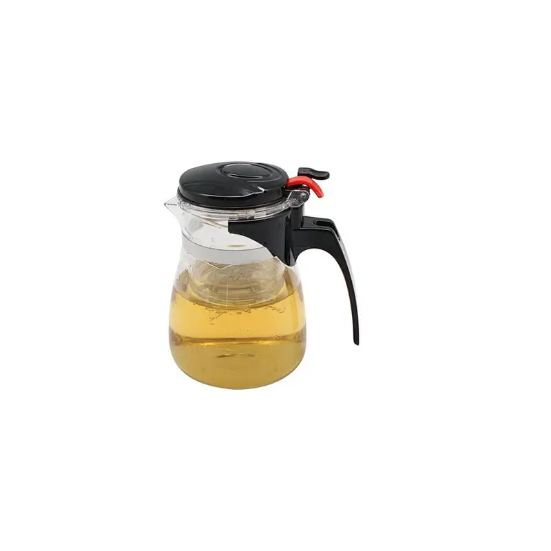 Sellers Union Hot selling promotional chinese transparent thermal glass kettle tea coffee pot teapot with handgrip