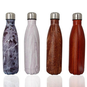 Hot sale Double Wall Portable Cola Shape  18/8 Stainless Steel Vacuum Flask Sublimation Water Bottle