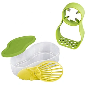 Avocado Slicer 3 in 1 Tool Set Avocado Saver box Slicer tool set