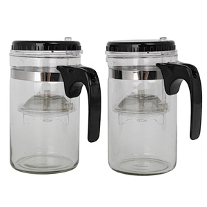 China Suppliers High Quality Glass French Press Coffee Maker Milk Plunger Glass Tea Pot