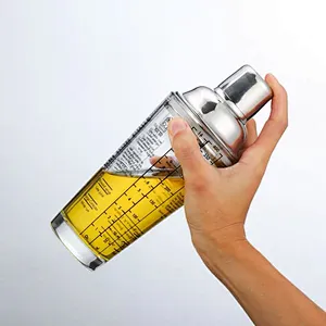 Union Source 400ml Custom print bartender tool stainless steel glass cocktail shaker