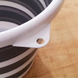 Union Source 10L Premium Space Saving Silicone Folding bucket rigid folding water bucket with handle