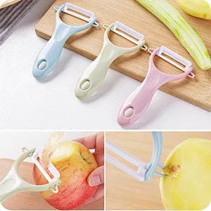 Hot Sell  Kitchen Accessories Creative Colorful Fruit Vegetable Potato Slicer Ceramic peeler
