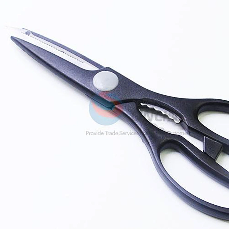 ECO-Friendly cheap safe comfortable kitchen utensils Stainless Steel kitchen scissors butcher knife set