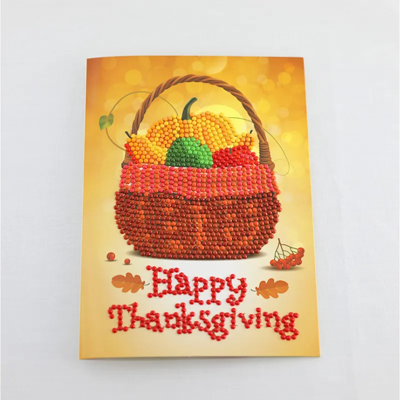 Sellers Union Hot selling design eco-friendly natural 5d diy diamond painting christmas greeting cards for gifts