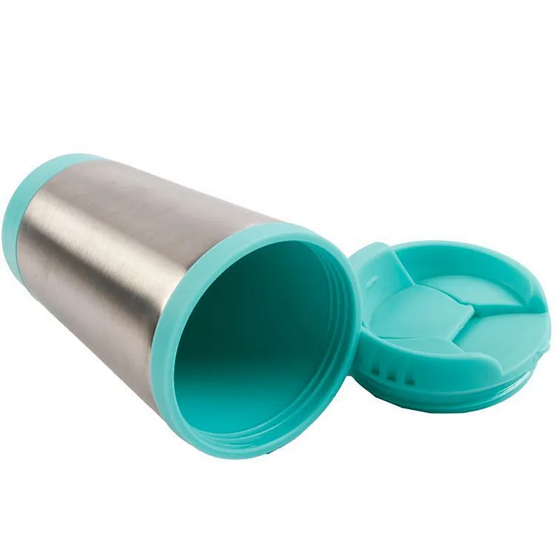 High quality 400ml portable double wall stainless steel leak proof coffee cups for  car