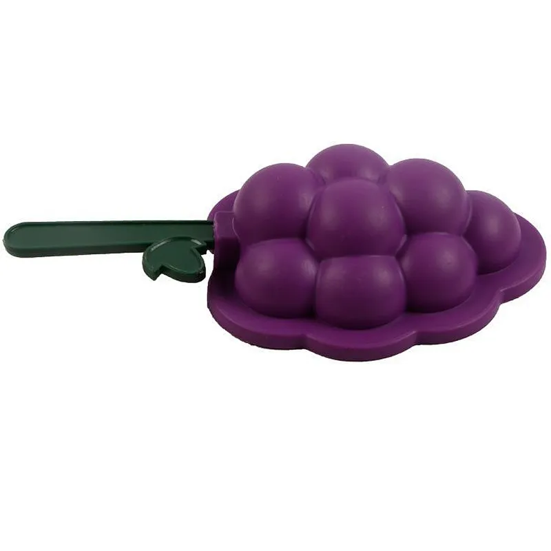 Light cute eco-friendly home kitchen grape shape ice cream cube mold with hard card