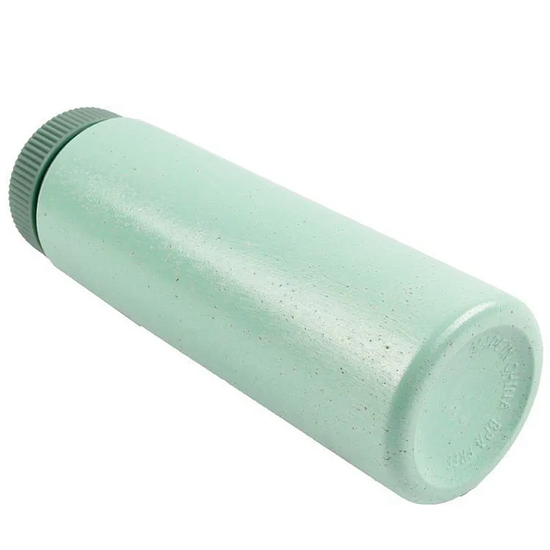 Best Selling Non Slip Grip Design 700ml Outdoor Sport Travel Wheat Straw plastic Bottle with lid