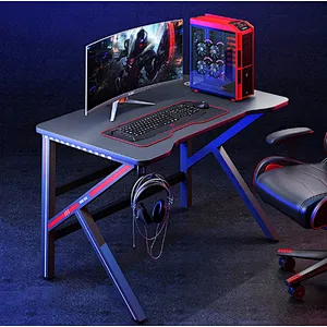 Union Source  hot selling Professional Design Adjustable pc computer Multi Colored Led Lights gaming desk table