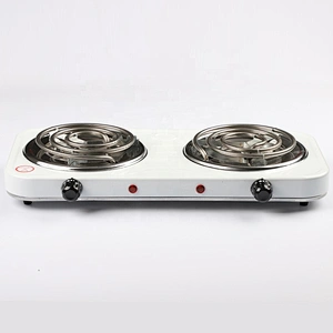 Low price buy portable 2000W cooker burner electric double coil hotplate for cooking