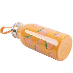 New design Classic 350ml home honey travel drinking juice office stainless steel water bottle with handle