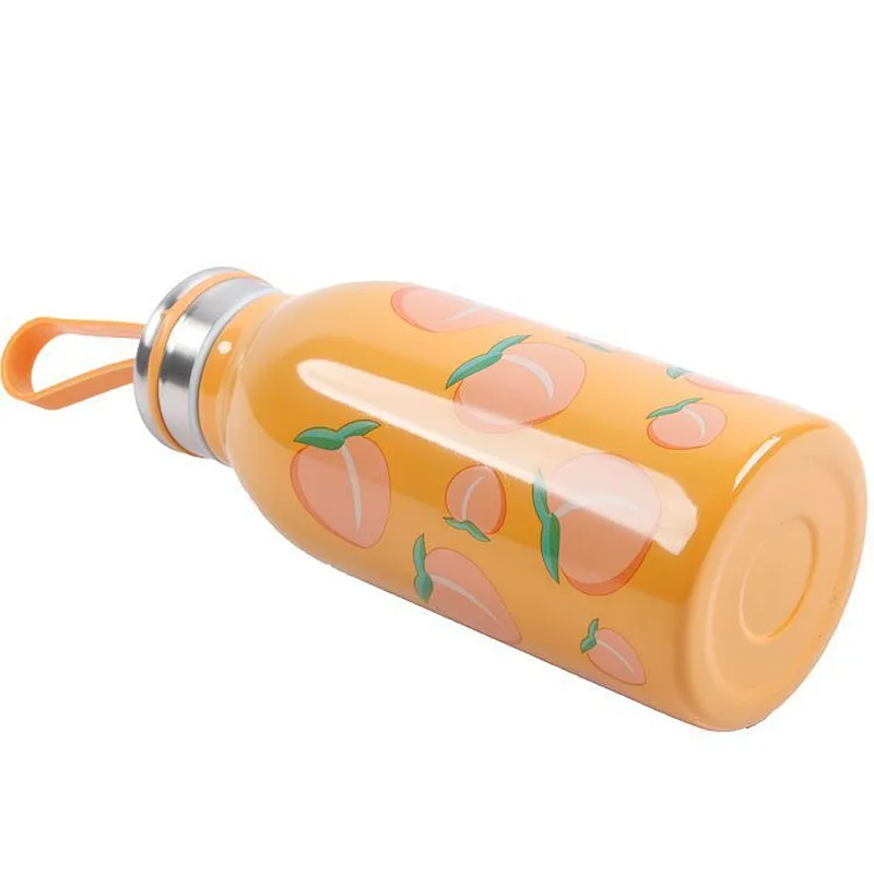 New design Classic 350ml home honey travel drinking juice office stainless steel water bottle with handle