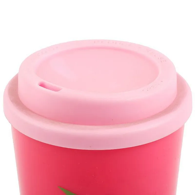 Union Source Customized printed logo wholesale outdoor travel 16oz take away plastic reusable coffee cup mug with lid