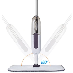 Union Source healthy long rod easy clean up shake head pressing water spray mop floor cleaning for home