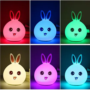Union Source Mini Kid Baby Outlet Portable  Small  Child Bedroom Usb Rechargeable LED carton shape Night Light