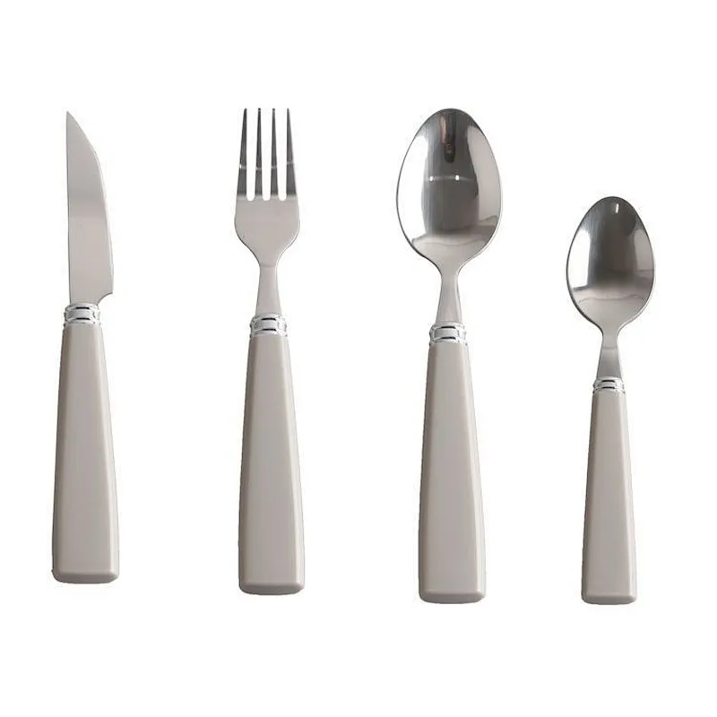 hot sale travel childrens camping kids knifes spoons and forks 4pcs stainless steel cutlery sets
