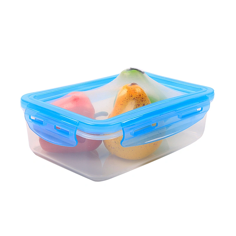 New style plastic keeping fresh fruit  food storage box with silicone lids