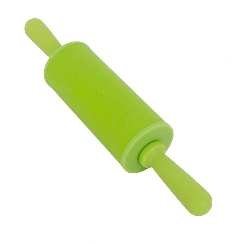Union Source wholesale high quality manual silicone pizza dough roller rolling pin with plastic handle
