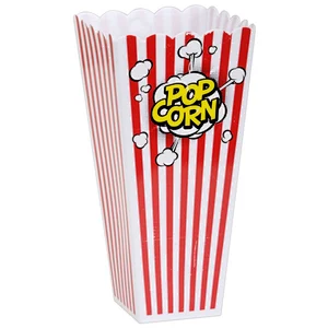 High Quality Customized Logo Plastic Popcorn Bucket And Plastic Popcorn Box