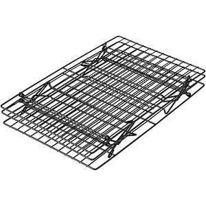 save space 3 tier metal stackable nonstick stainless steel baking cooling rack for kitchen