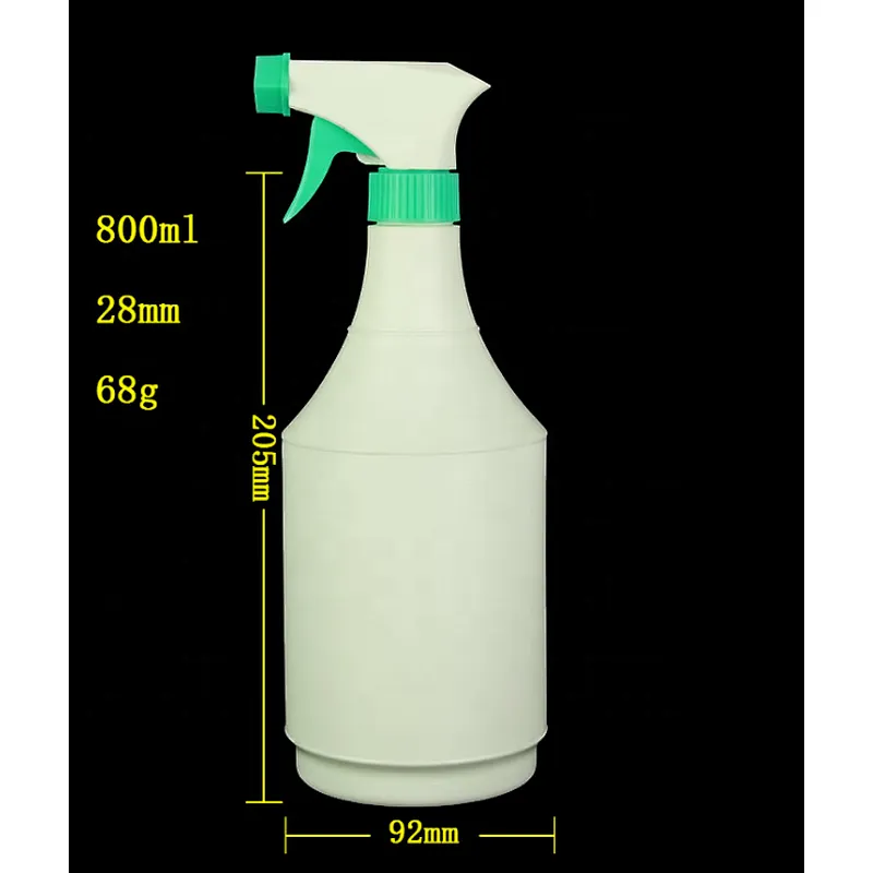 Union Source High quality large empty 350ml 800ml 1000ml plastic trigger mist spray bottle for garden watering