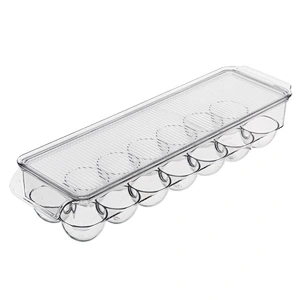 household clear reusable plastic material refrigerator storage box