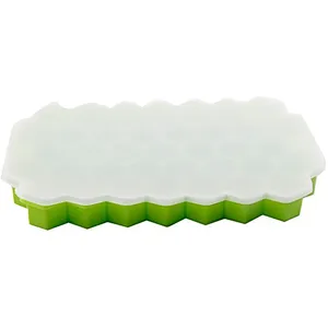 Union Source New Eco-Friendly  Reusable Food Grade DIY  Colorful Kitchen  Ice Cube Mold  With Lid