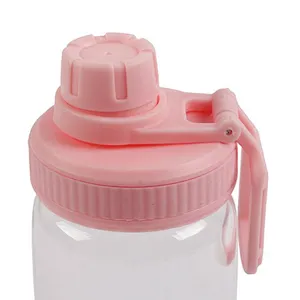 hot sale empty  160ml small capacity portable double outlet outdoor clear glass tea mug with a lid
