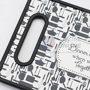 High Quality Creative Fashion Print PP Antiskid modern kitchen Chopping plastic cutting Board