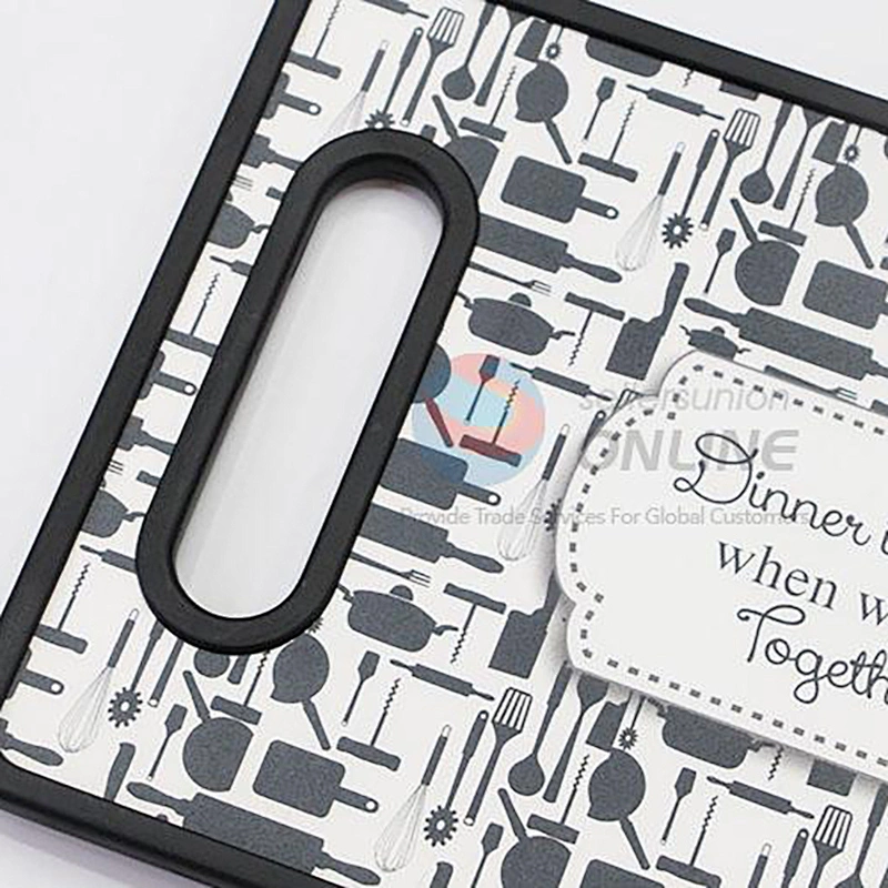 High Quality Creative Fashion Print PP Antiskid modern kitchen Chopping plastic cutting Board