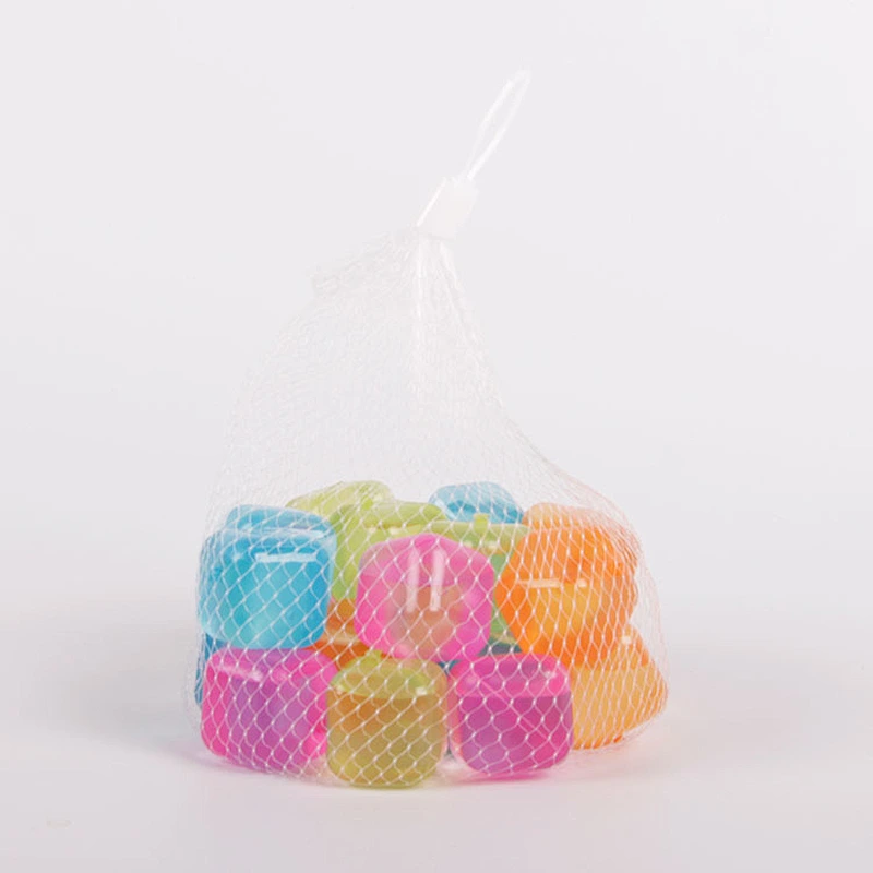 Reusable plastic fruit star round shape ice cube for wine cooling