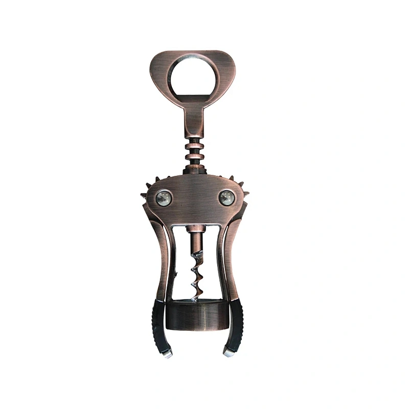 Custom classical eco-friendly aluminum alloy stocked beer metal beer wine bottle opener with tie card