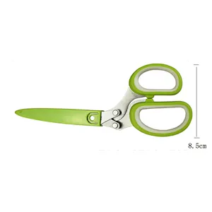 Professional Stainless Steel 5 Blades Kitchen tailor Scissors Herb Scissors With Comb