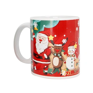 Wholesale multifunctional mugs Christmas pattern ceramic coffee mug for hosehold and hotel