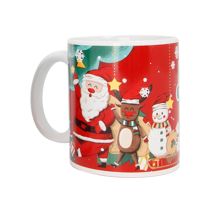 Wholesale multifunctional mugs Christmas pattern ceramic coffee mug for hosehold and hotel