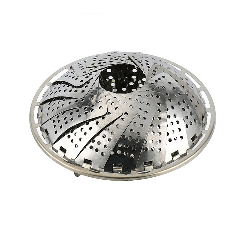 Non-Scratch Folding Collapsible stainless steel food steamer