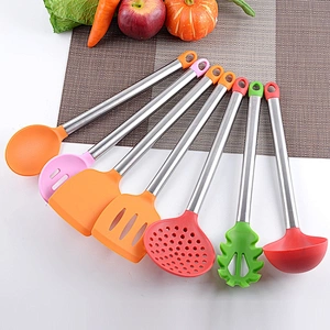 Kitchen tools 7PCS stainless steel nylon silicone cooking utensils