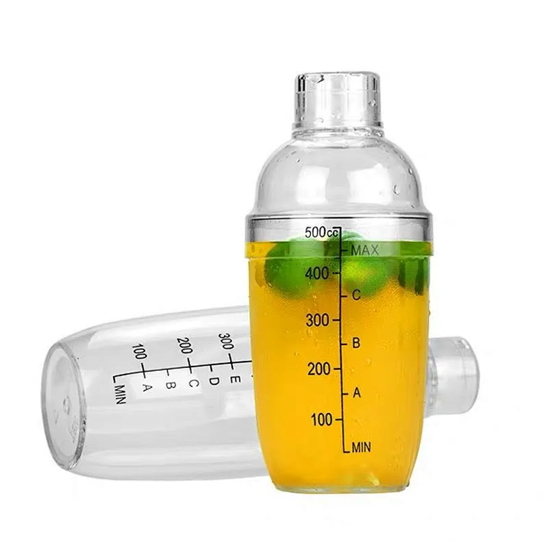 Union Source 400ml Custom print bartender tool stainless steel glass cocktail shaker