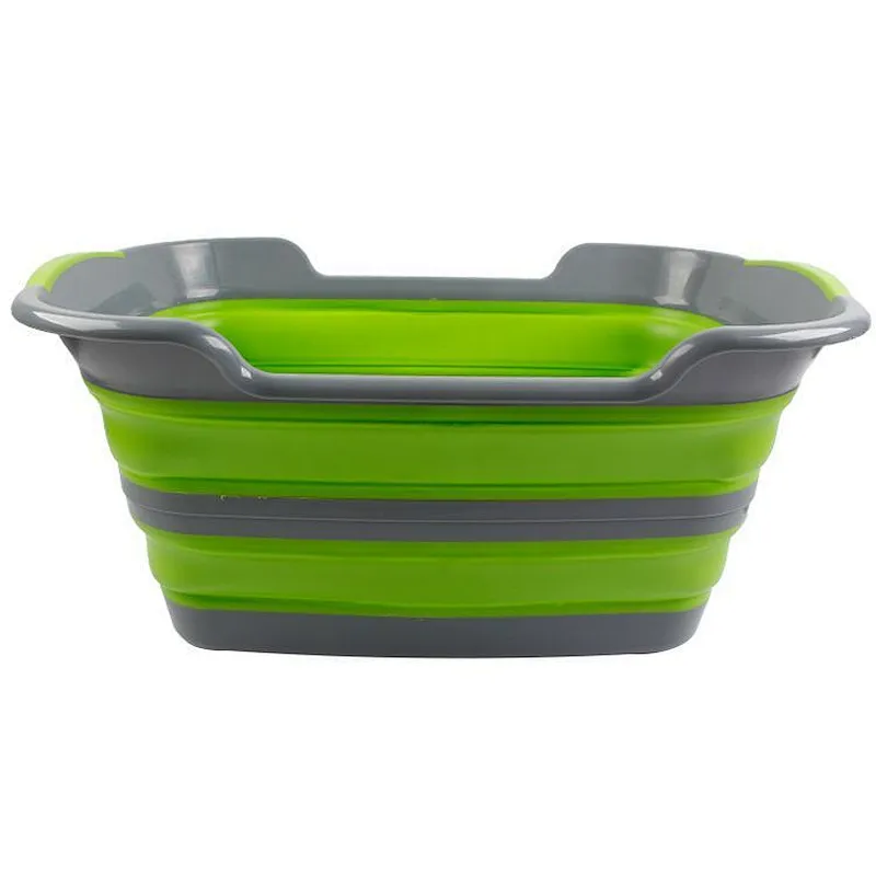 Union Source Large washing clothing plastic folding collapsable dirty storage laundry  basket