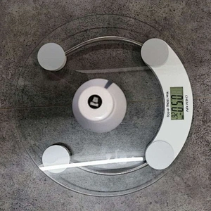2020 new custom display tempered transparent glass household electronic body weight bathroom weighting scale