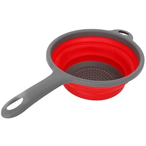 customized color shower stretchable  strainer vessel plastic folding drain basket with handle