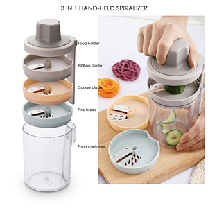 Multifunctional spiralizer vegetable slicer 3 in 1heavy duty spiral potato cutter