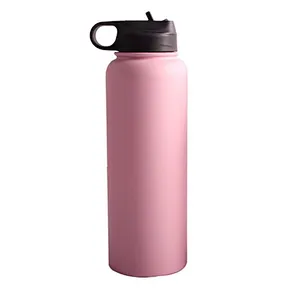 1200ml leak proof large capacity portable Bpa-Free stainless steel  vacuum bottle with  straw